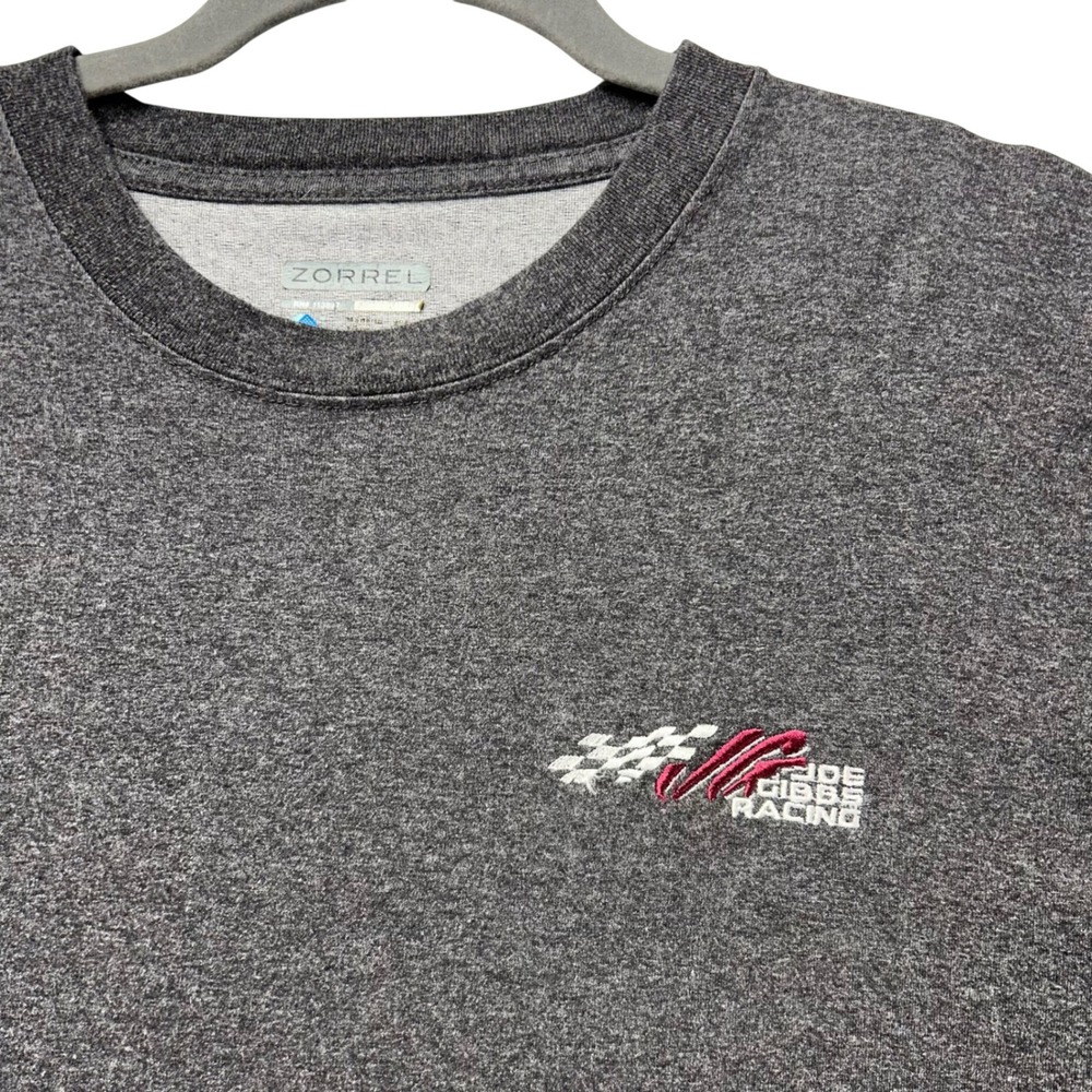 Joe Gibbs Racing T-Shirt Mens 2XL Charcoal Grey Streetwear Sporty‎ Zorrel